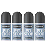 Scrubbingtons Pit Stop natural deodorant Cotton 75ml quad pack - British product
