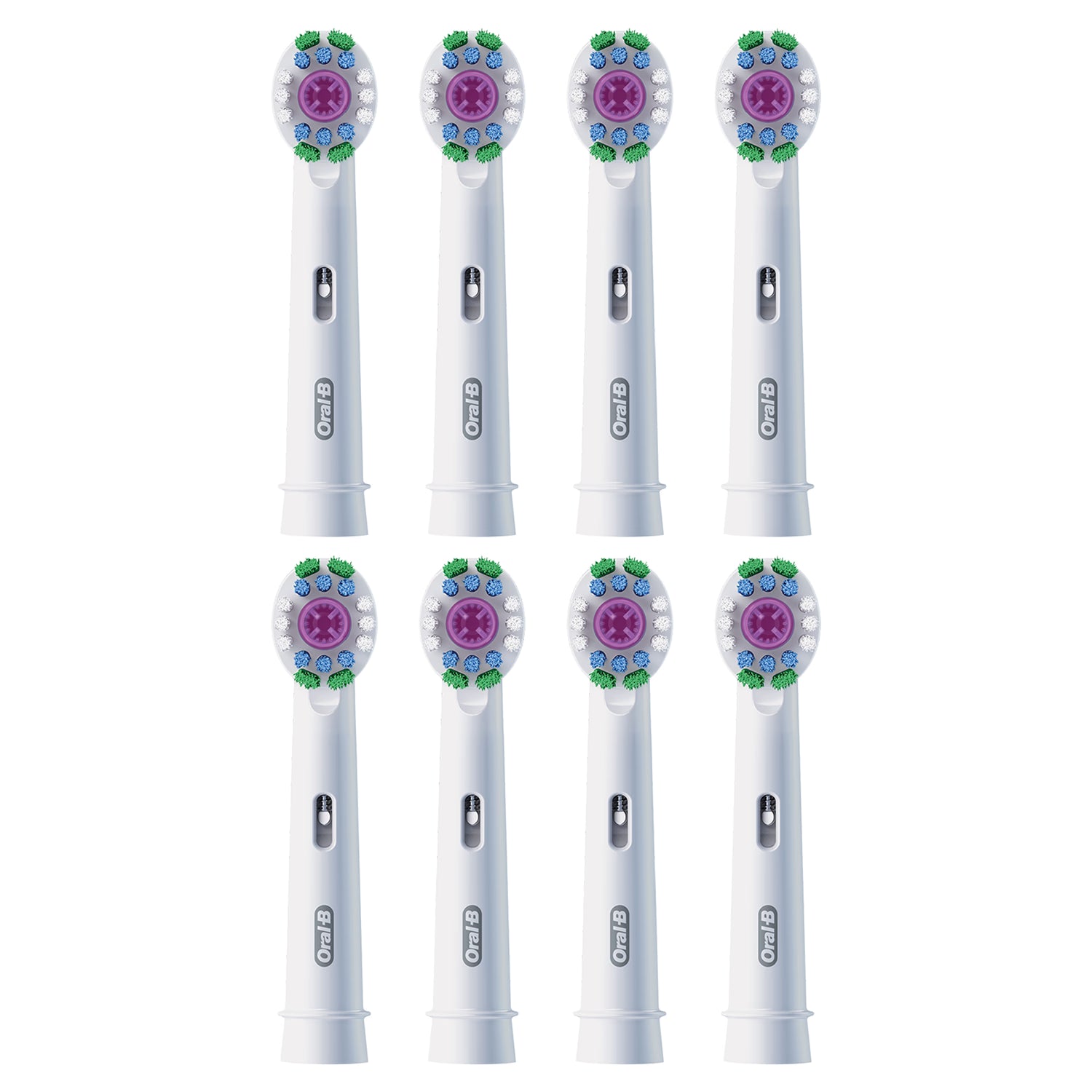 Oral-B Pro 3D White toothbrush heads 8 count, imported from the UK