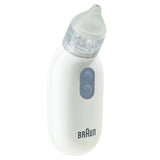 Braun nasal aspirator white with silicone tips, imported from the UK