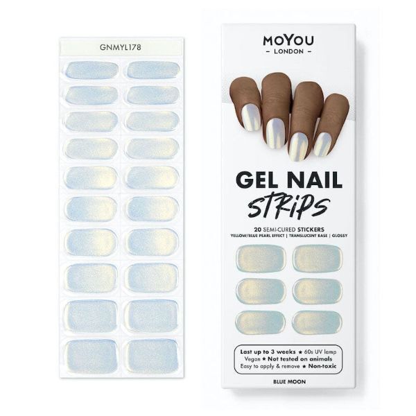 MoYou-London gel nail strip Blue Moon - British product