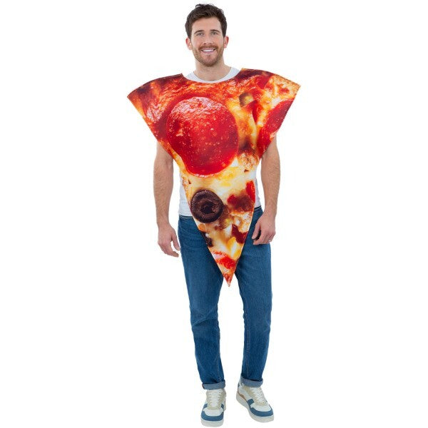 Smiffys pizza slice costume poncho, UK version