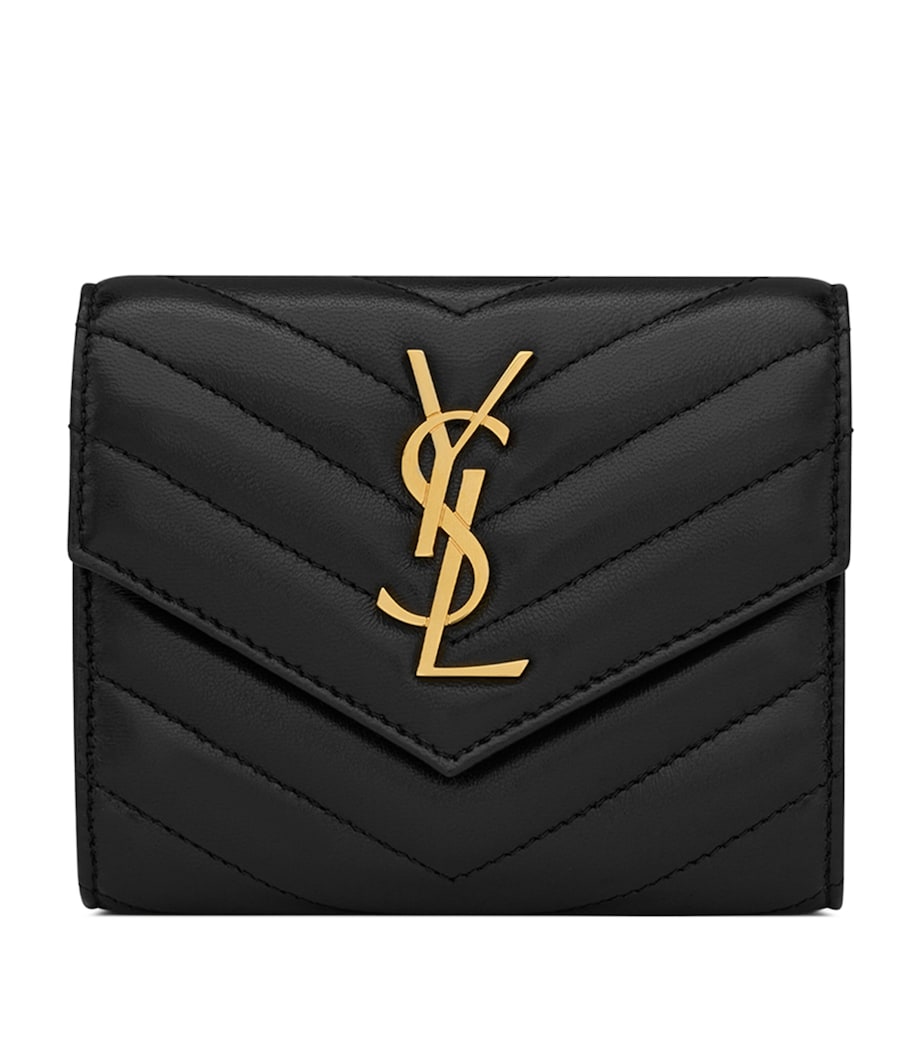 Saint Laurent trifold wallet with YSL monogram (British brand)