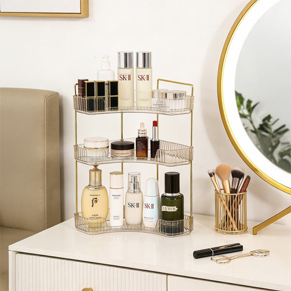 Livingandhome 3-tier corner bathroom organiser (British brand)