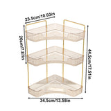 Livingandhome 3-tier corner bathroom organiser (British brand)