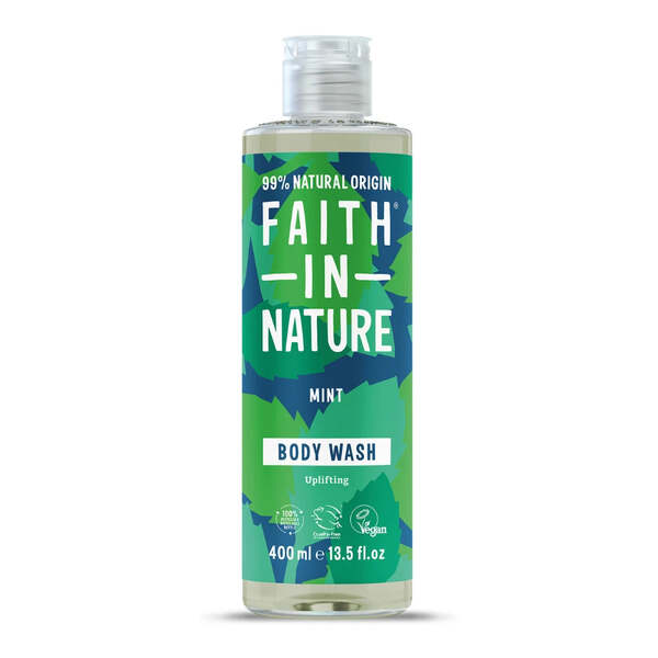 Faith In Nature mint body wash 400ml, UK version