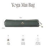 Myga cotton yoga mat bag sage, imported from the UK