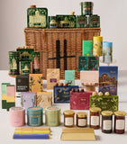 Harrods Indulgence Hamper wicker basket with assorted treats (British brand)