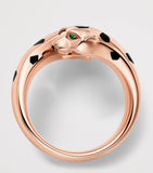 Cartier Panthère de Cartier ring rose gold tsavorite onyx, UK version