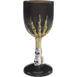 Smiffys Gothic Wine Glass with skeleton hand stem, UK version