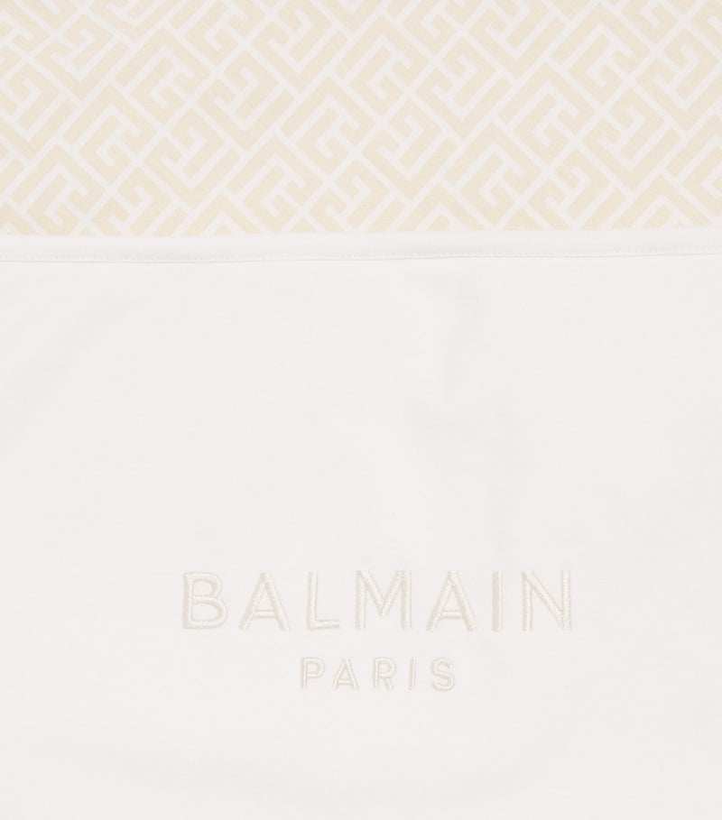 Balmain bomull monogram babyteppe - britisk produkt