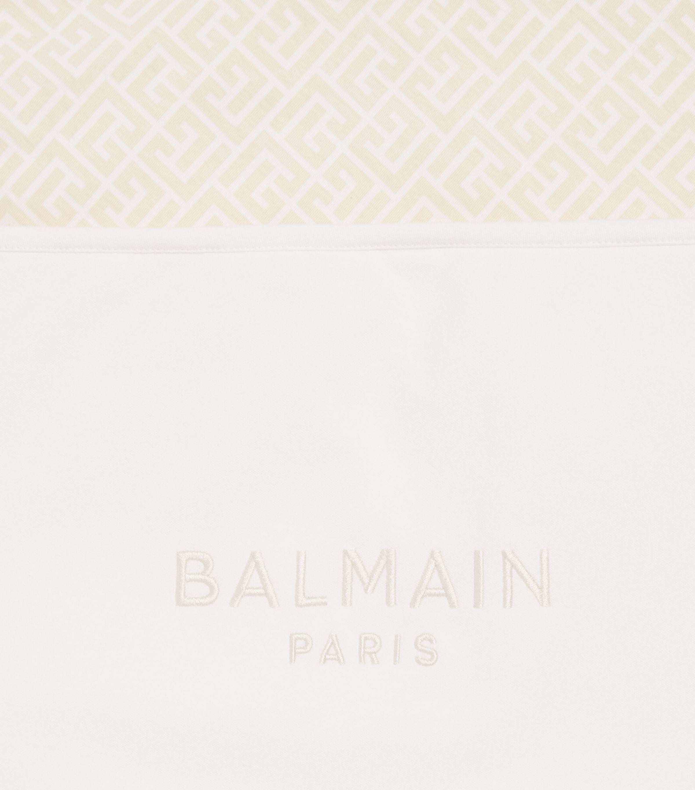 Balmain bomull monogram babyteppe - britisk produkt