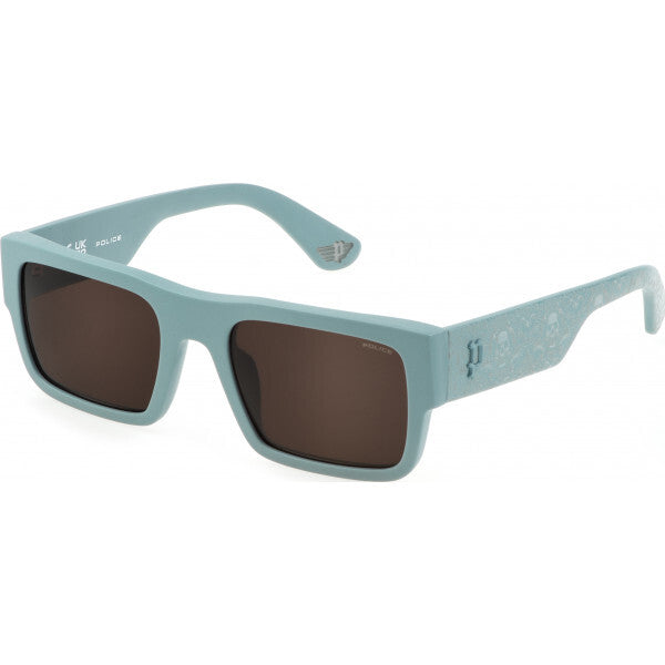 Police blue acetate sunglasses size 54, imported from the UK