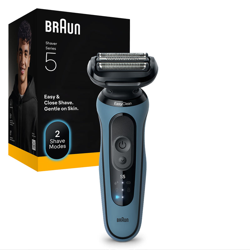 Braun Series 5 electric shaver 52-A1000S Azure - British product