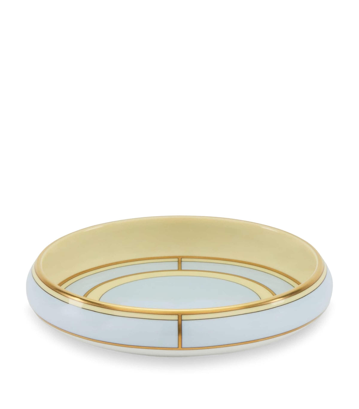 GINORI 1735 porcelain Celeste round tray 17cm - British product