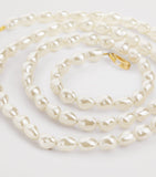 Ateljé faux pearl phone sling cord, 114cm long - British product