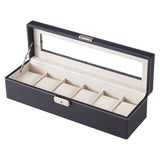 Livingandhome watch display case 6-slot 35cm, imported from the UK