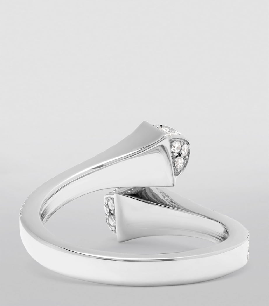 MARLI New York Cleo diamond wrap ring 18kt white gold - British product