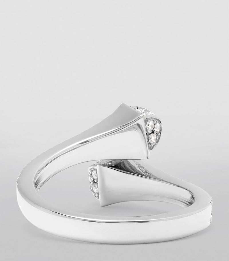 MARLI New York Cleo diamond wrap ring 18kt white gold - British product