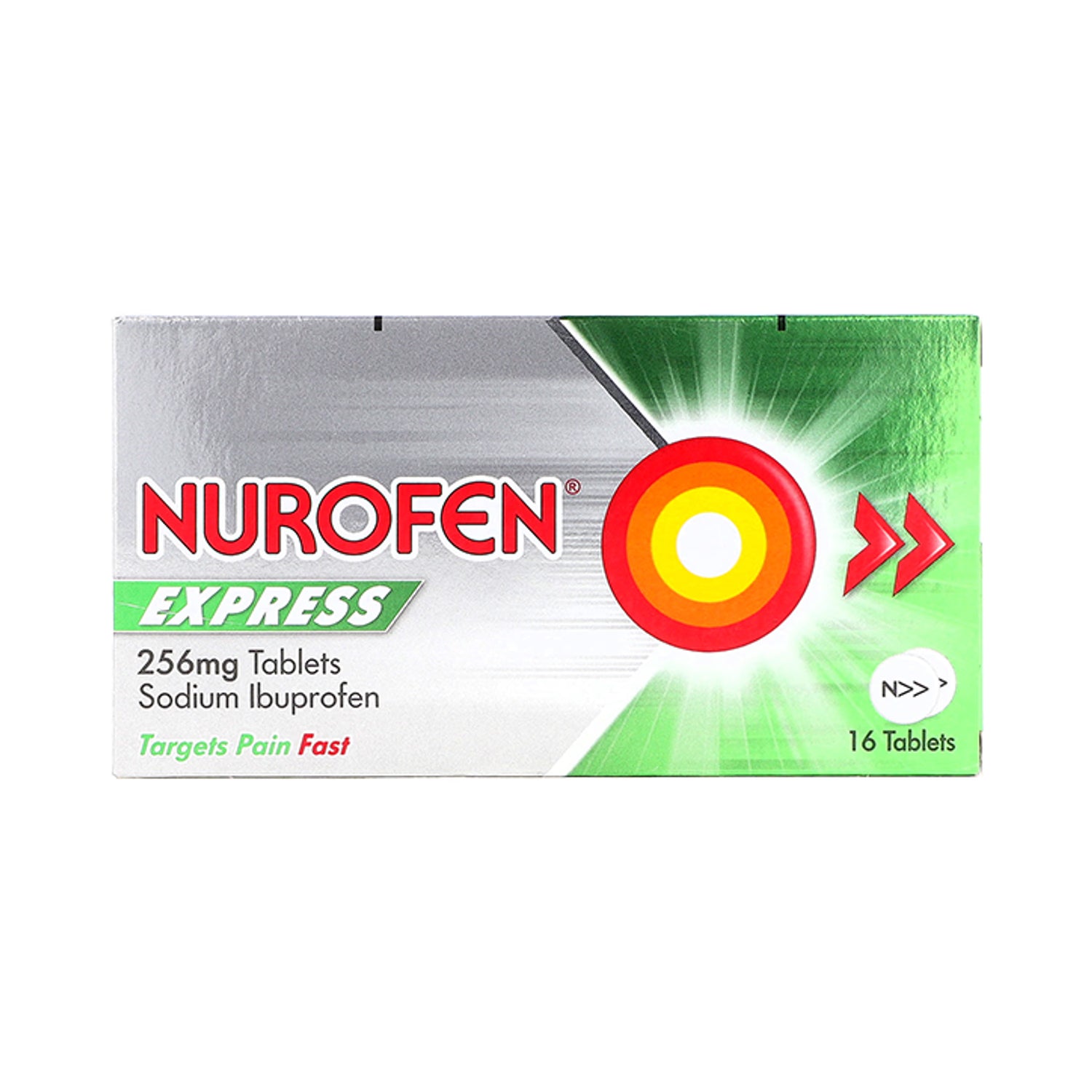 Nurofen pain relief tablets 256mg 16 tablets - British product