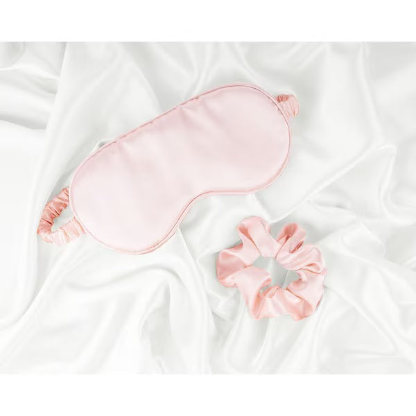 Brushworks Satin Sleep Set with pillowcase and eye mask - British product
