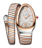 Bvlgari Serpenti Tubogas watch 35mm rose gold and stainless steel (British brand)