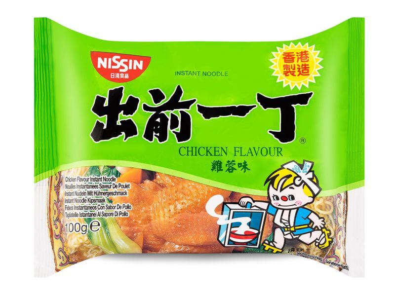 Nissin chicken flavour instant noodles Demae Itcho - British product