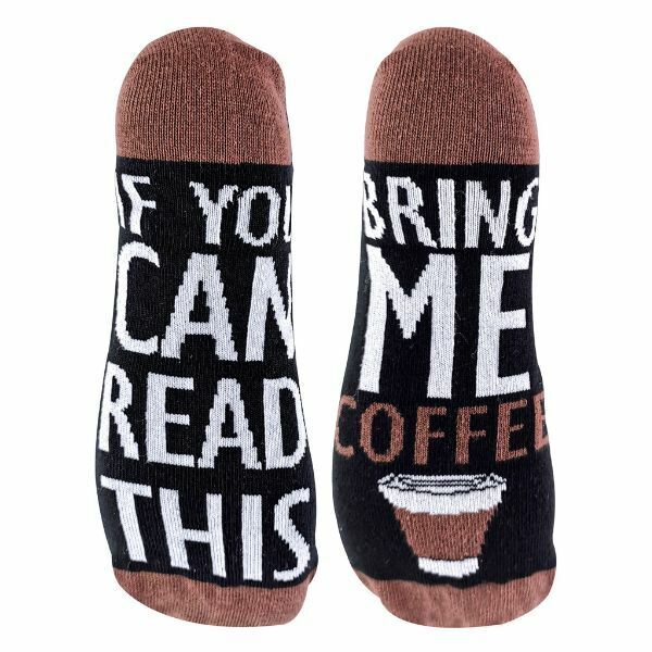 Sock Snob If You Can Read This Bring Me... Socks 4-8 UK GOODS Superdrug Coffee  