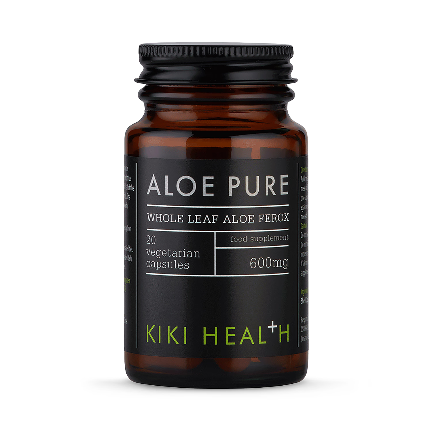 KIKI Health Aloe Pure vegicaps 20 count, imported from the UK
