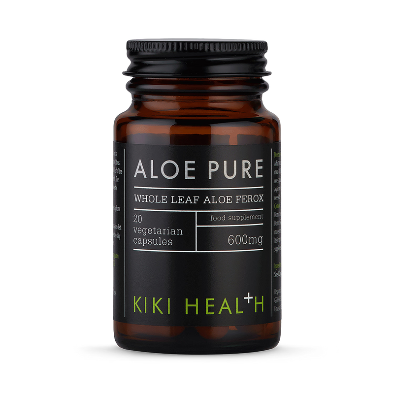 KIKI Health Aloe Pure vegicaps 20 count, imported from the UK
