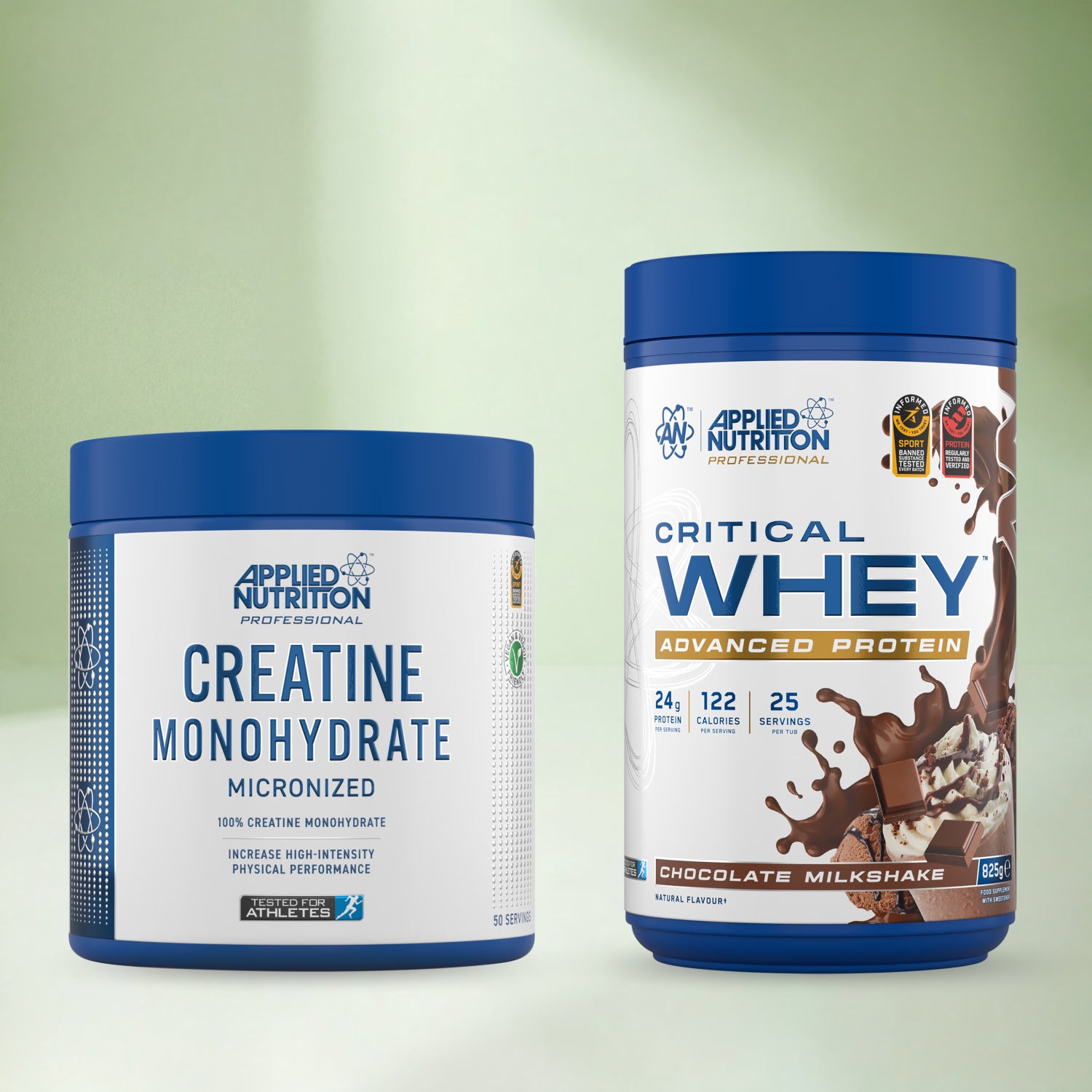 Applied Nutrition Critical Whey and Creatine Bundle 825g 250g, imported from the UK