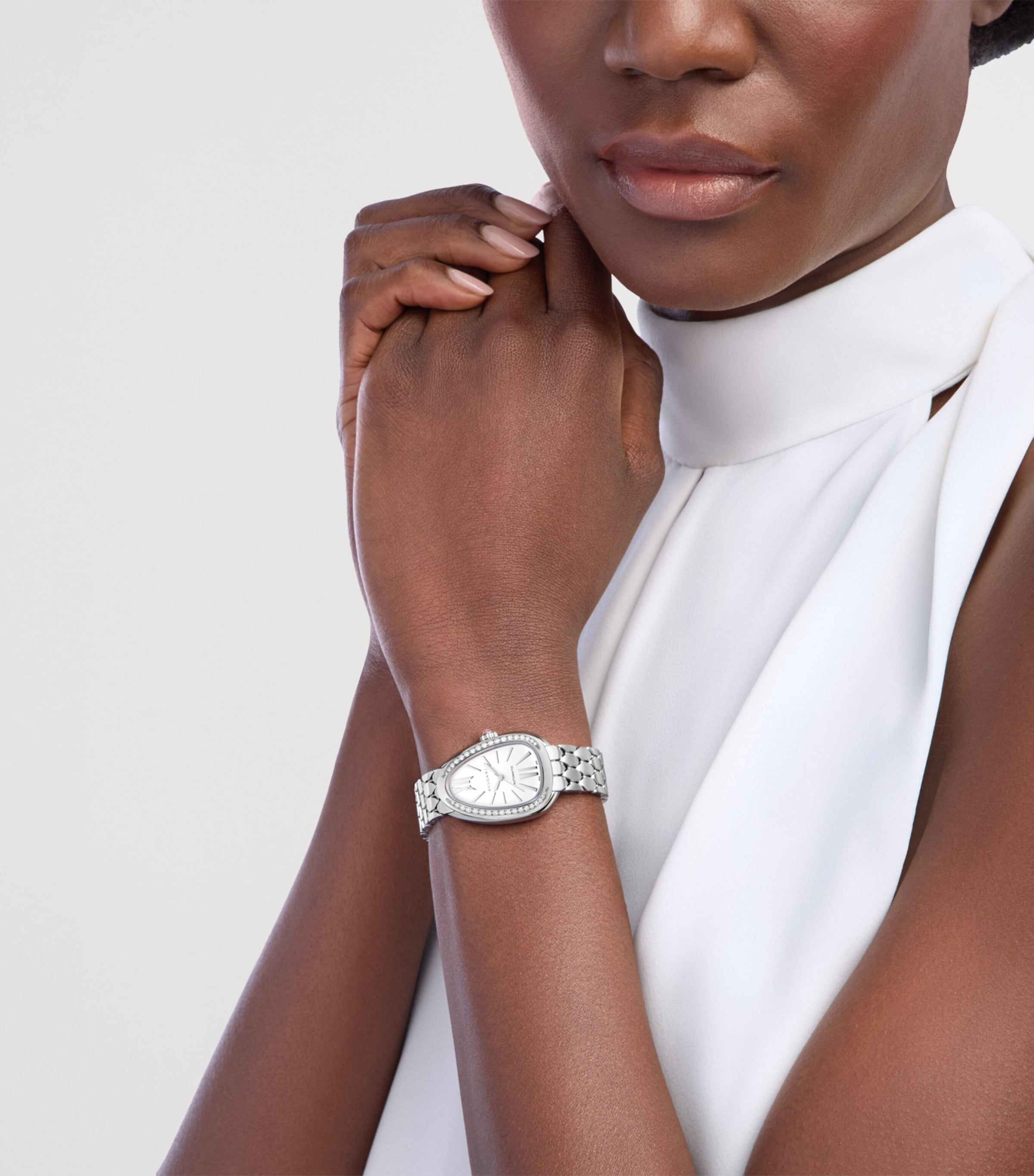 Bvlgari Serpenti Seduttori watch 34mm stainless steel diamonds, imported from the UK