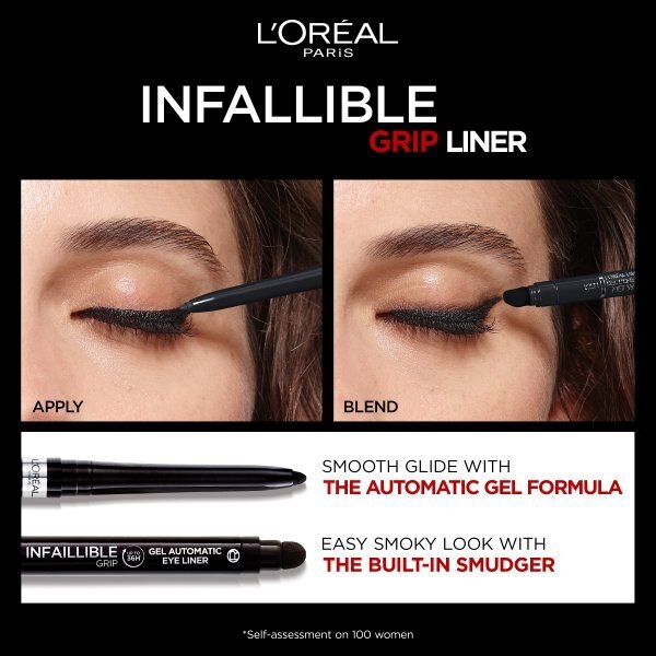 L'Oreal Paris Infallible 36h Grip Gel Eyeliner  Intense Black GOODS Superdrug   