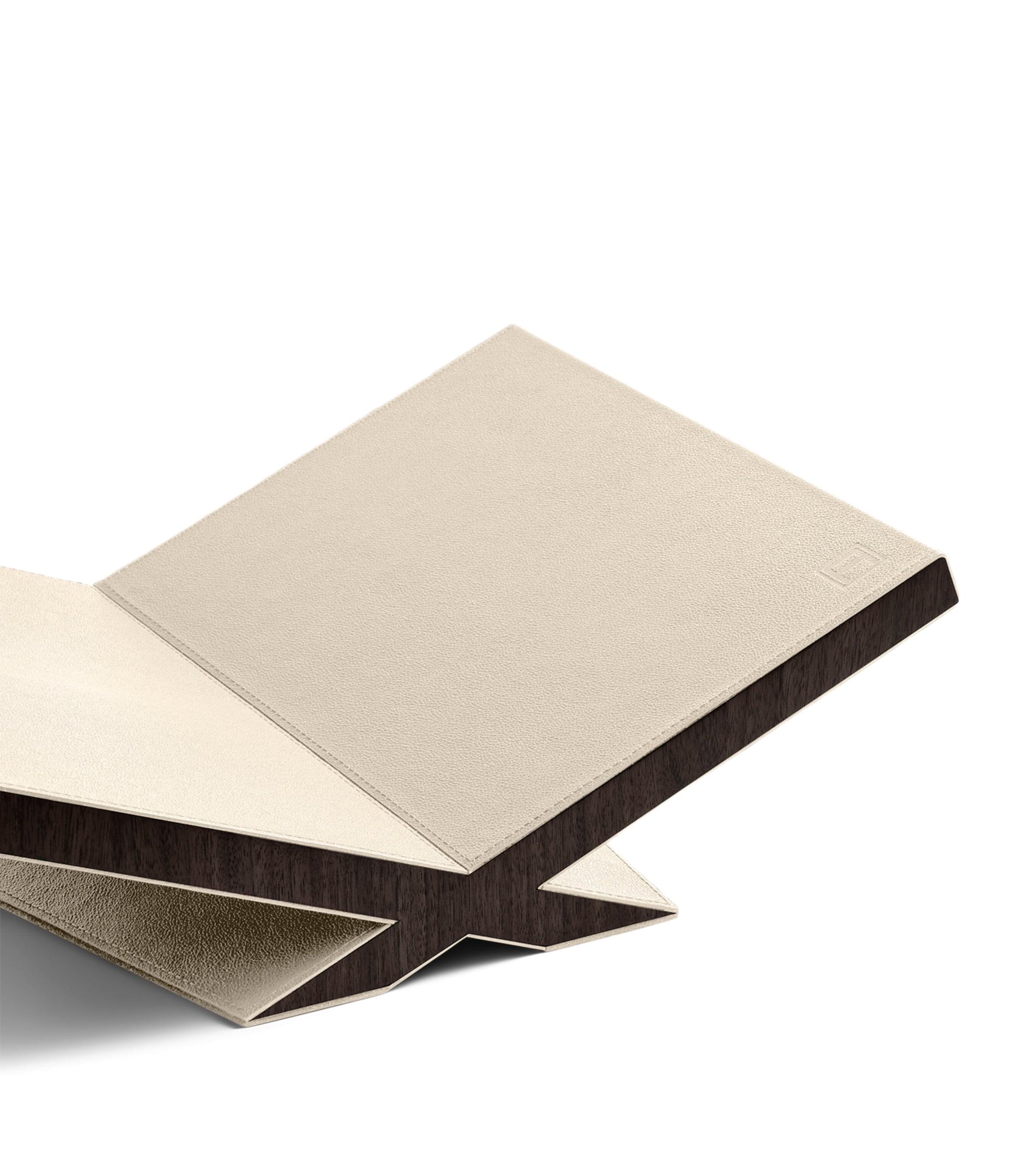 Assouline walnut leather classic culture bookstand - British product