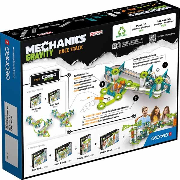 Geomag magnetic race track 67 pieces (British brand)