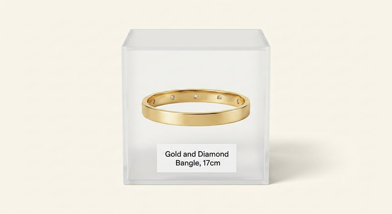 Cartier LOVE 4-diamond yellow gold bracelet, imported from the UK