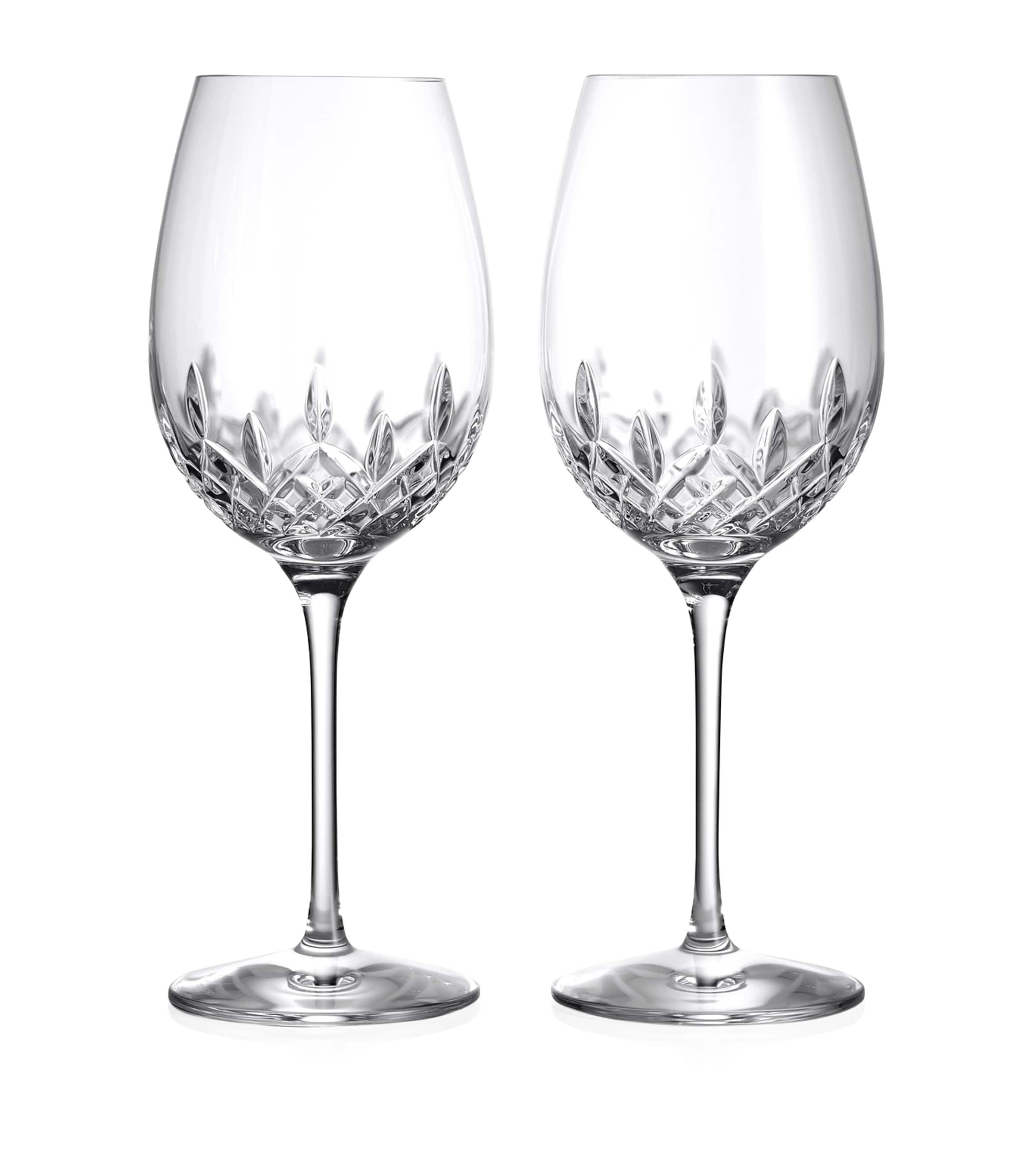 Waterford Lismore Essence Goblet Wine Glasses set of 2 660ml (British brand)
