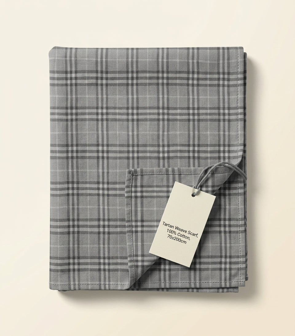 Burberry wool-silk EKD check scarf 200x70cm (British brand)