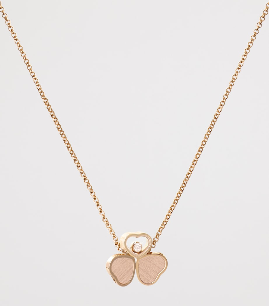 Chopard Happy Hearts rose gold diamond necklace, UK version
