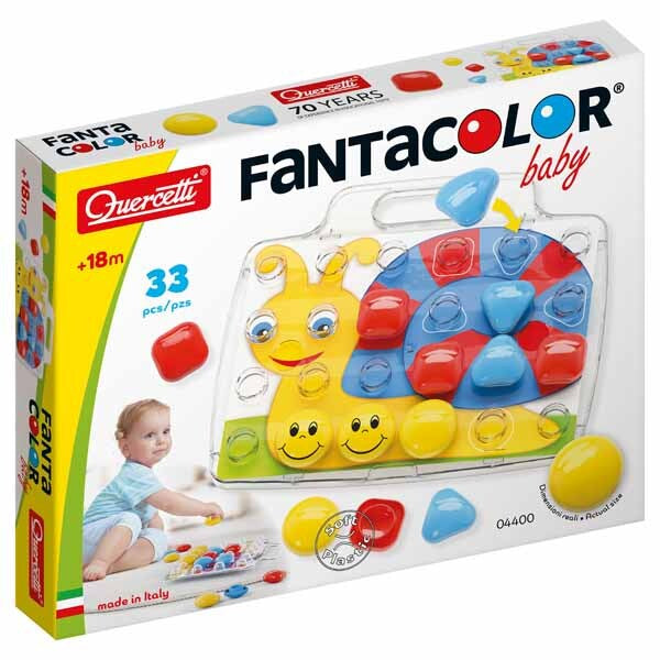 Quercetti Fantacolor Baby Starter Set mosaic toy - British product