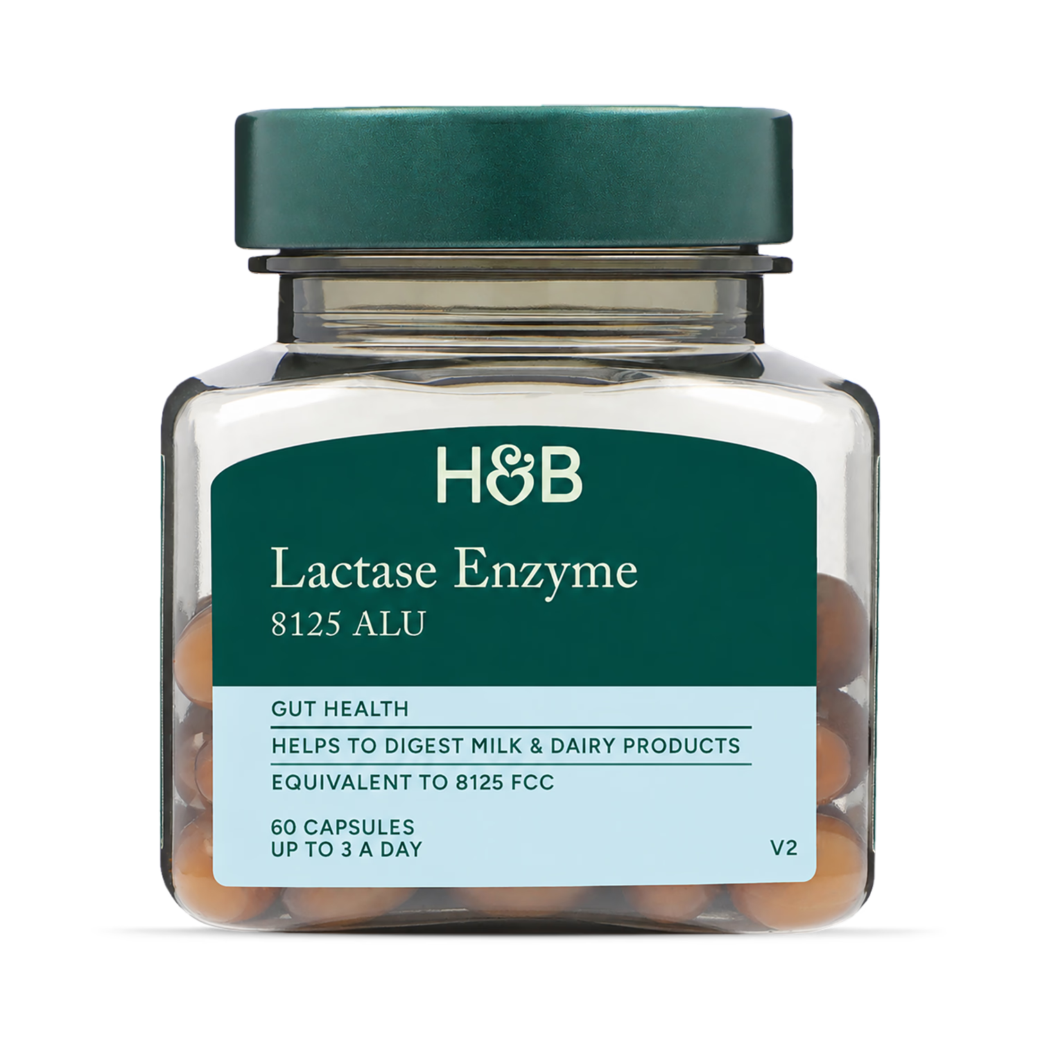 Holland & Barrett Lactase Enzyme 125mg 60 Capsules, UK version