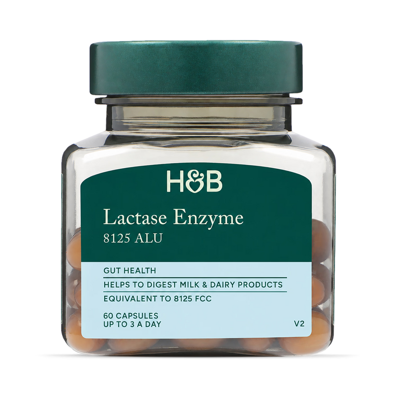 Holland & Barrett Lactase Enzyme 125mg 60 Capsules, UK version