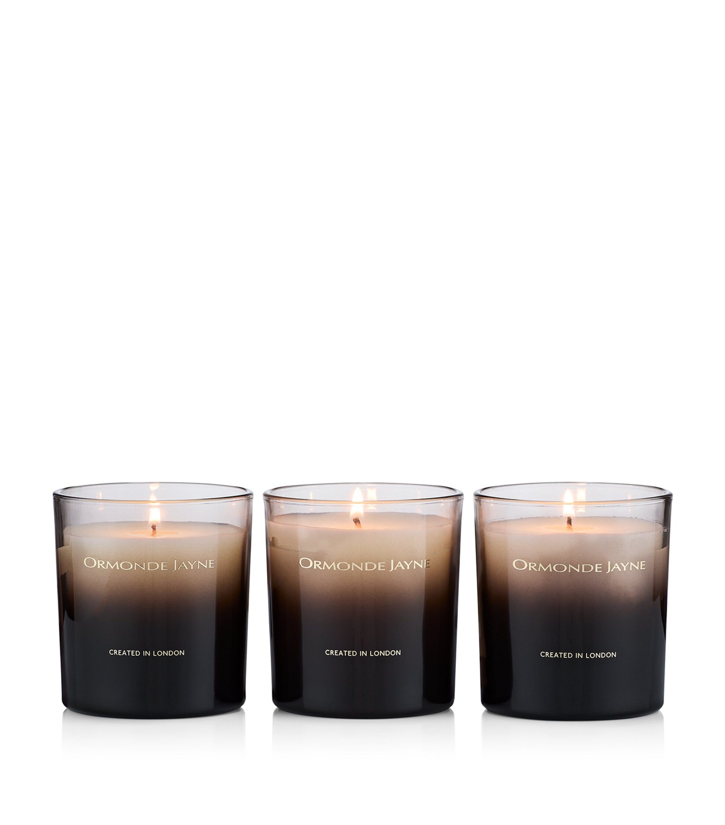 Ormonde Jayne floral candle gift set 3 x 170g, imported from the UK