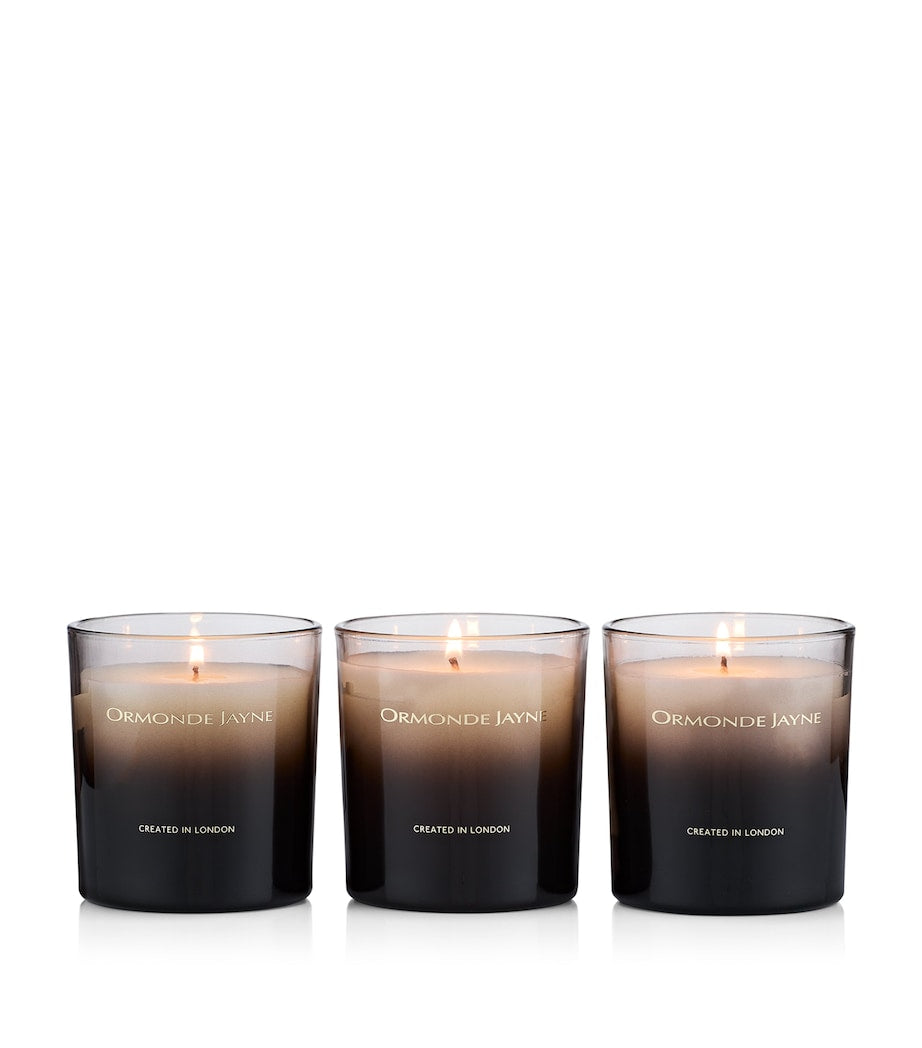 Ormonde Jayne floral candle gift set 3 x 170g, imported from the UK