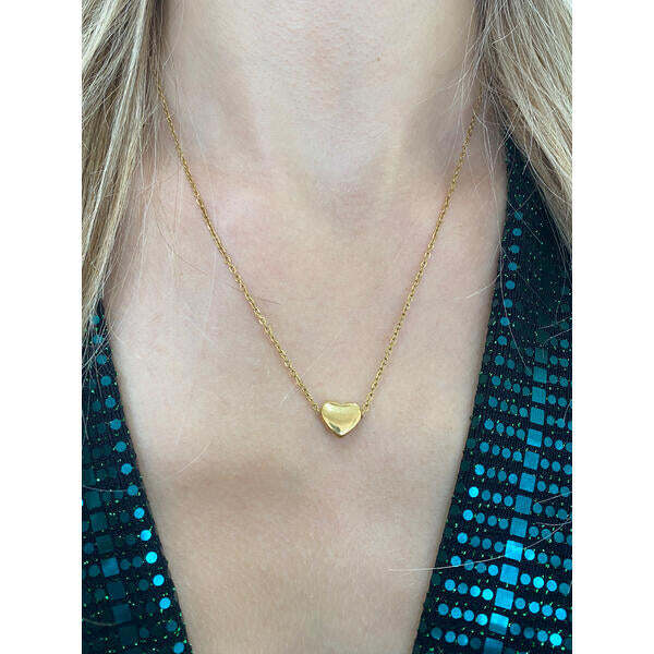 SVNX small heart necklace gold (British brand)