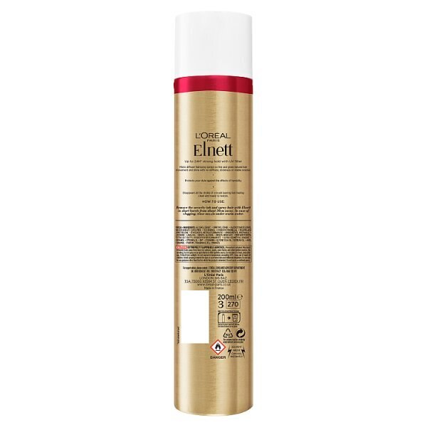 L'Oreal Hairspray Elnett Coloured Hair Strong Hold 200ml