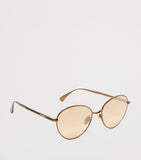 Max Mara metal oval sunglasses with carrying case (British brand)