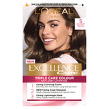 L'Oreal Excellence Creme 5 Natural Brown Permanent Hair Dye Hair Colourants & Dyes ASDA   