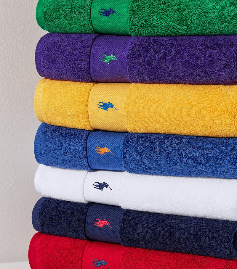 Ralph Lauren Polo Player bath towel 70cm x 140cm, imported from the UK