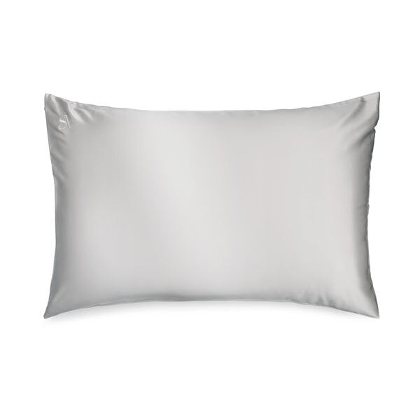 Silk Addict mulberry silk pillowcase Silver 75x50cm, UK version