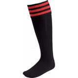 Euro Kids Stripe Detail Football Socks (3-6) GOODS Superdrug Black/Scarlet  